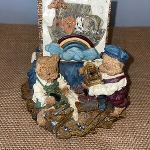 Vintage 80’s brown bears music piece collectible